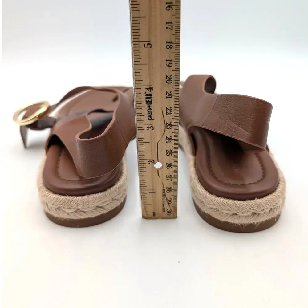 Nordstrom Perri Slingback Espadrille Sandals Women's Tan Size US10M EU40
